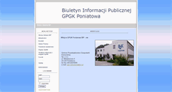 Desktop Screenshot of pgk.poniatowa.pl