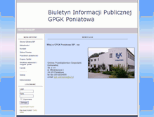 Tablet Screenshot of pgk.poniatowa.pl